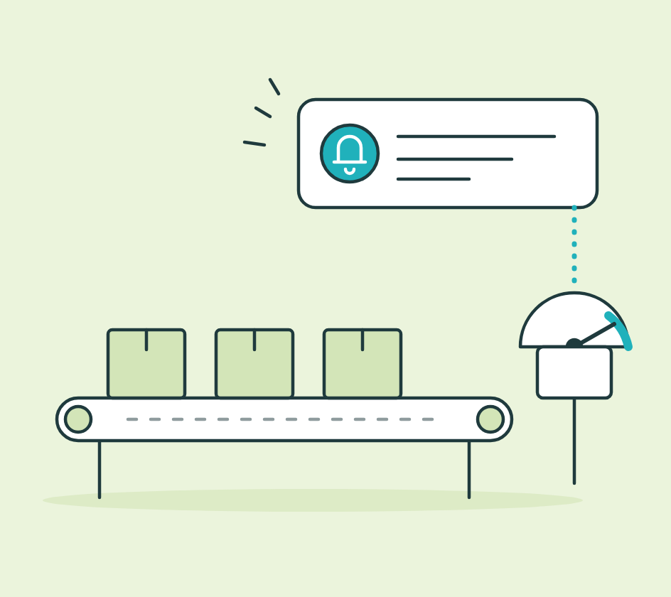 Production lines: alerts when machines drift